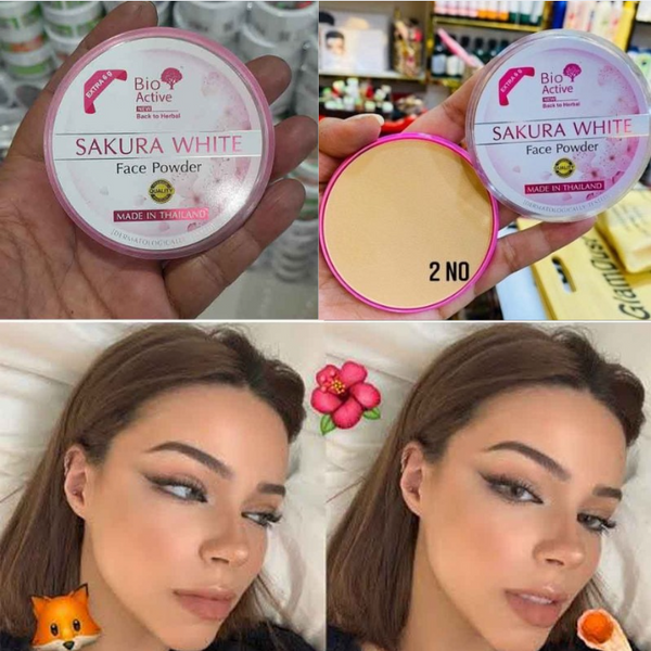 Bio Active Sakura White Face Powder-02 Natural Shade