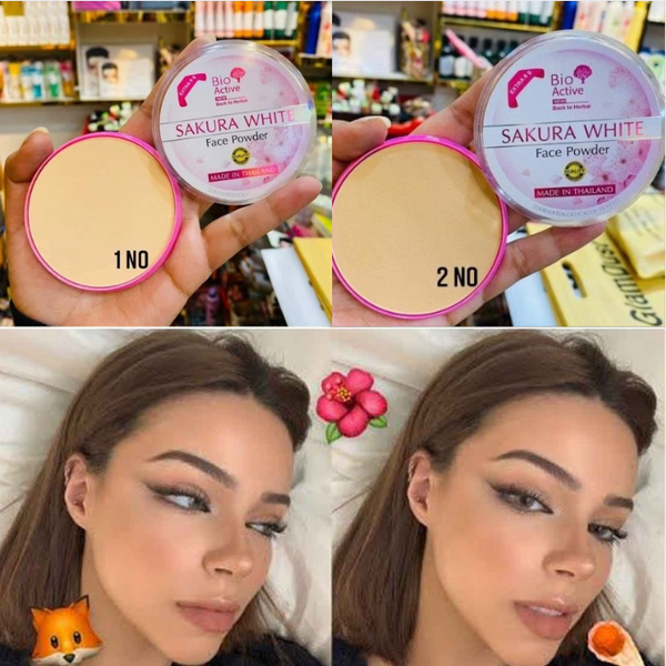 Bio Active Sakura White Face Powder-2 Shade Combo