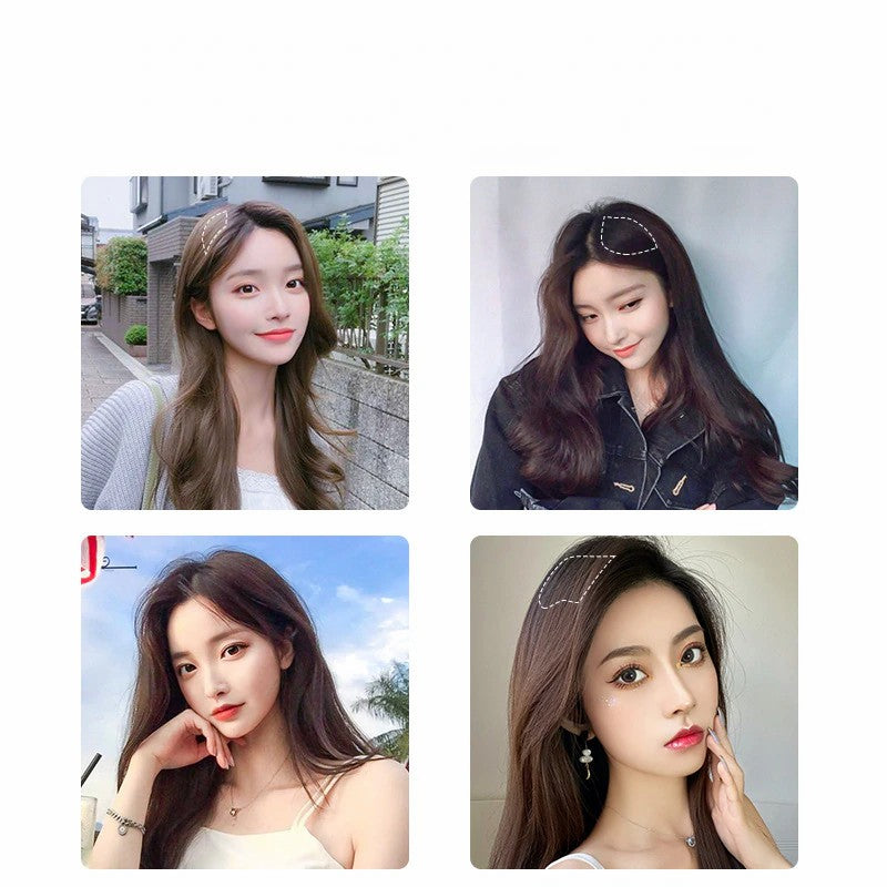 ১ জোড়া-৮ ইঞ্চি (ডার্ক ব্রাউন কালার)Hair Pads Clip in Hair Extension Lining