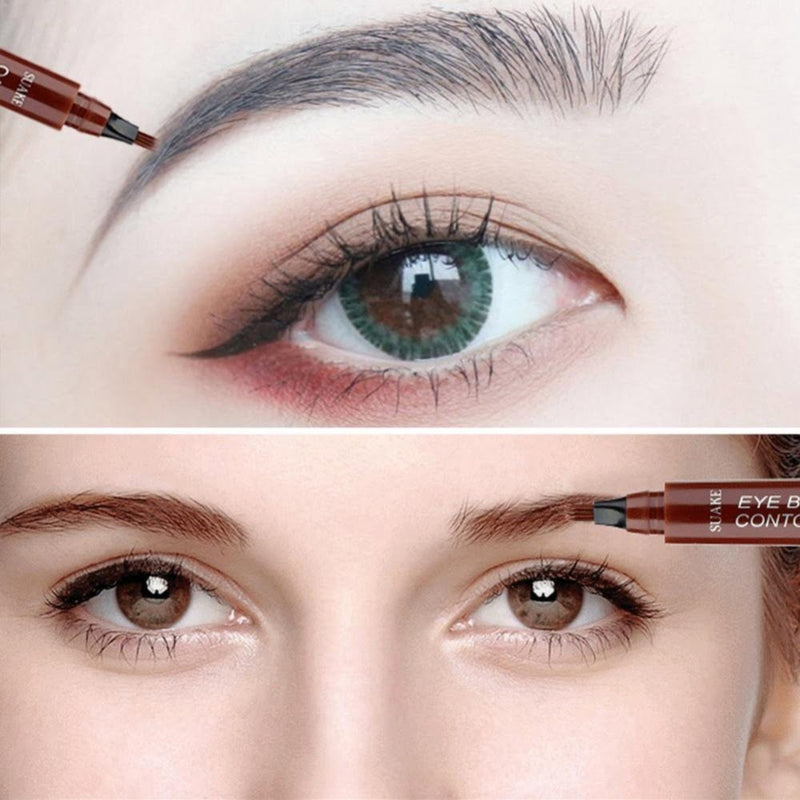 ( গ্রে ব্রাউন ) Waterproof 4 Points Eyebrow Pen