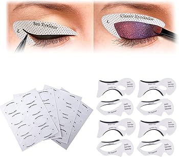 ৪টা সিটে ৩২ জোরা-Self Adhesive Eyeliner Eyeshadow Stencils