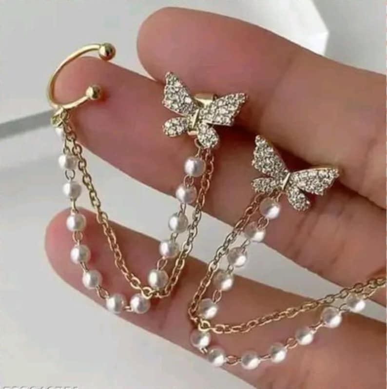 Butterfly Ear Cuff Chain
