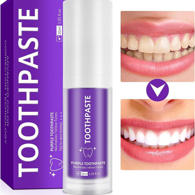 Purple Toothpaste – Teeth Whitening Colour Corrector Toothpaste