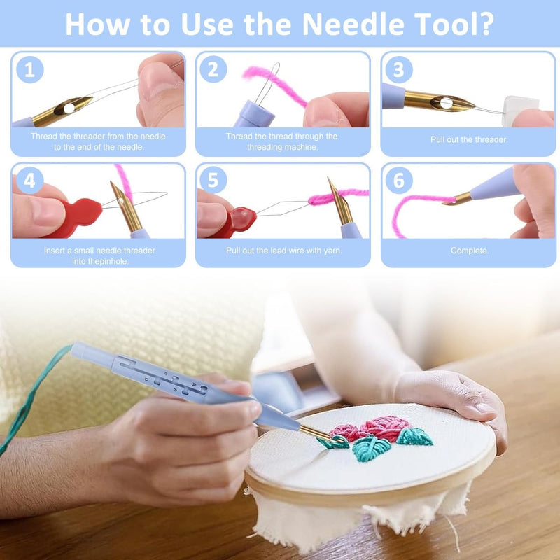 🔥 ধামাকা অফার! Flat 20% Discount! 🔥-Embroidery Punch Needle Pen-1pcs