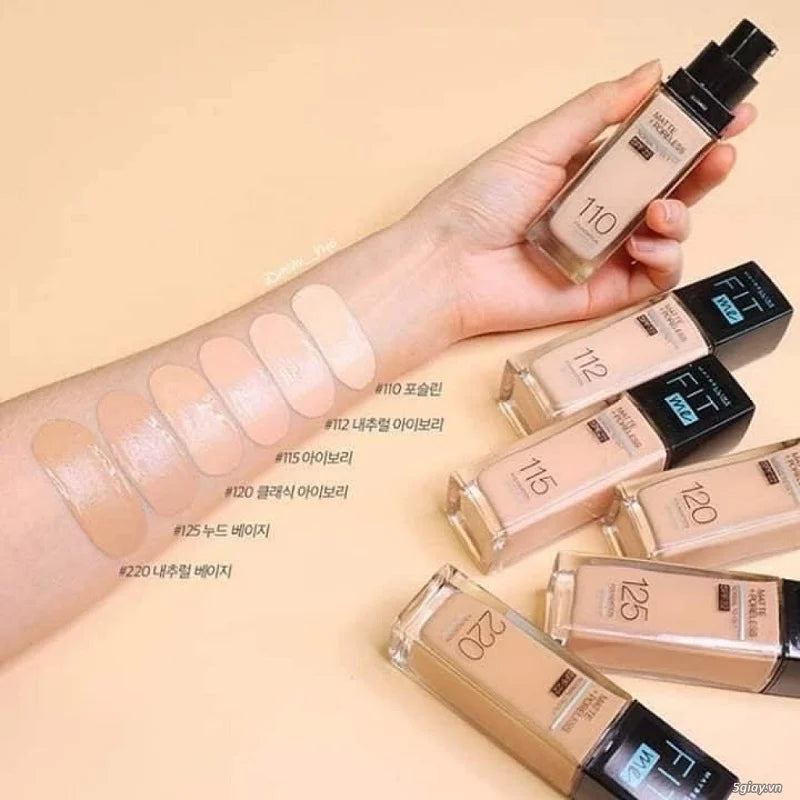 Maybelline Fit Me Matte + Poreless Liquid Foundation SPF-(120 Shed)