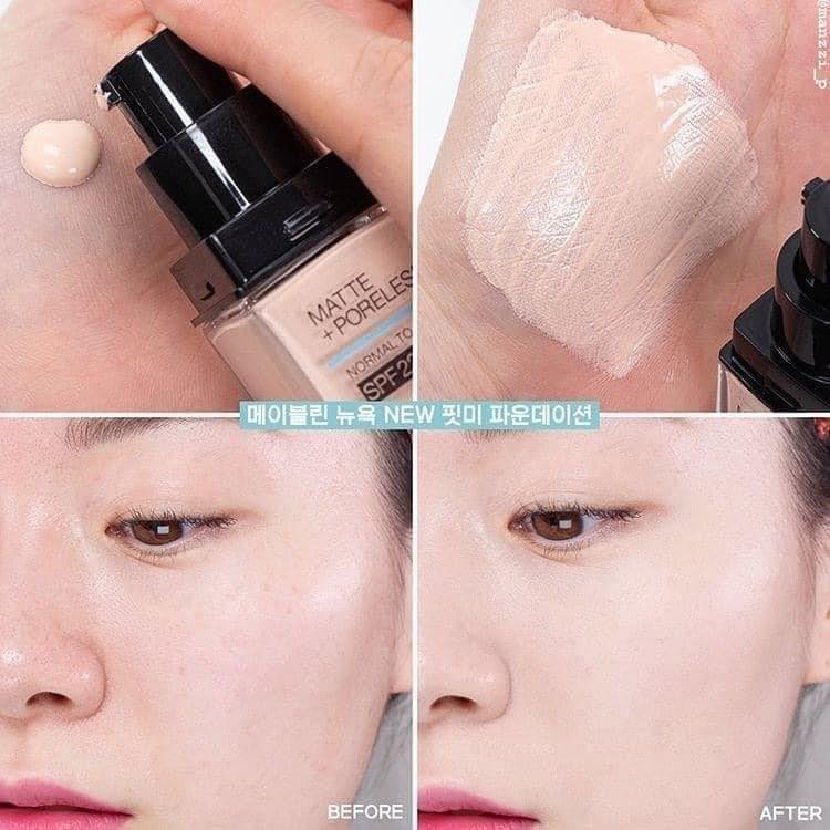 Maybelline Fit Me Matte + Poreless Liquid Foundation SPF-(112 Shed)