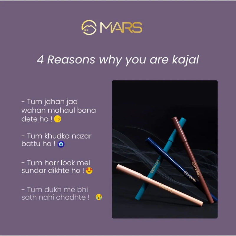 🖤✨ MARS Kajal – Midnight Dreams Long Lasting Kajal ✨🖤