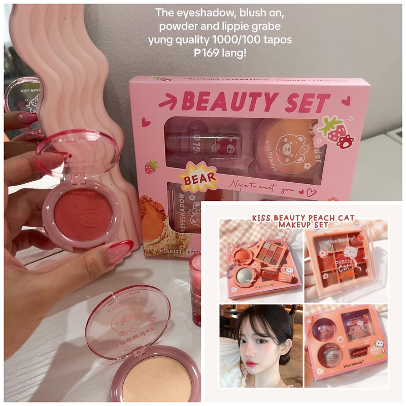 4in1 Cat Claw Makeup Set-Pink Shade