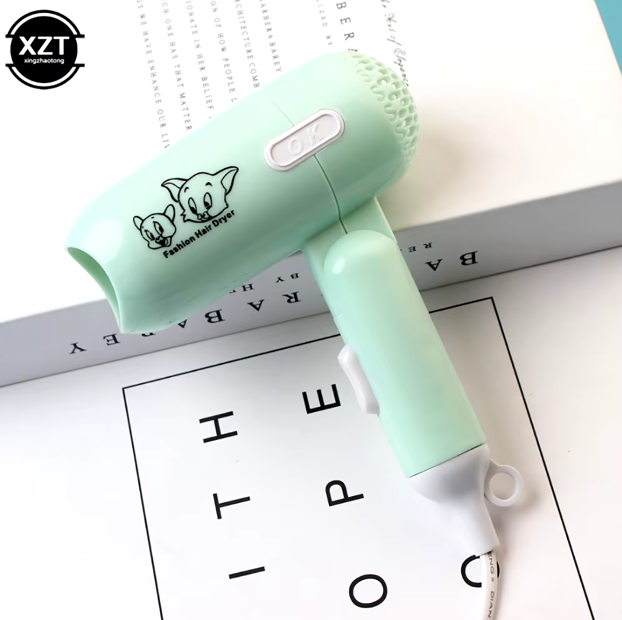 (পেস্ট কালার) Two-Speed Wind Mini Hair Dryer